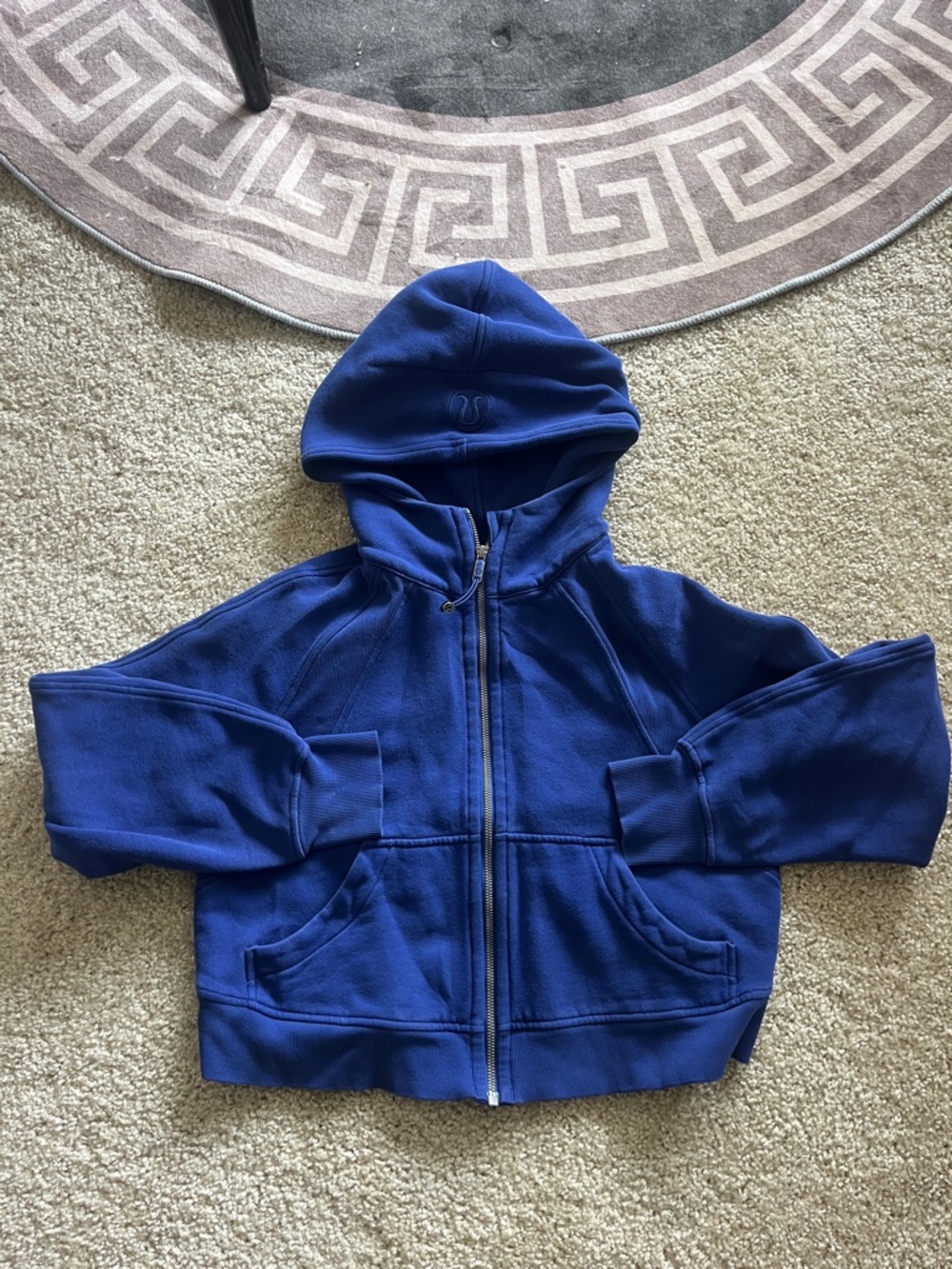 lululemon athletica Royal Blue Scuba Cropped Sweatshirt